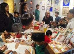 El alumnado del CEIP La Paz visita Estudio K para dar forma al &laquo;Mapa de Visi&oacute;n de La Paz&raquo;