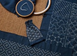 Sashiko: decora tu cojín o bolso con bordado japonés